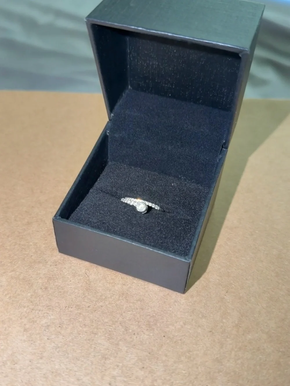 Kay Jewelers Silver Diamond Accent Engagement Ring - White and Silver